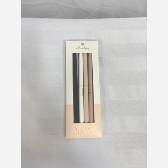 Slim Ballpoint Pens – Set of 4 Matte Neutrals, Black Ink - Picture 5 of 5